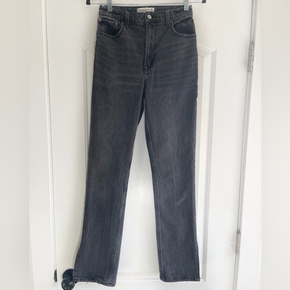 Abercrombie & Fitch 90s High Rise Ankle Split Jeans - 25R - Picture 1 of 4